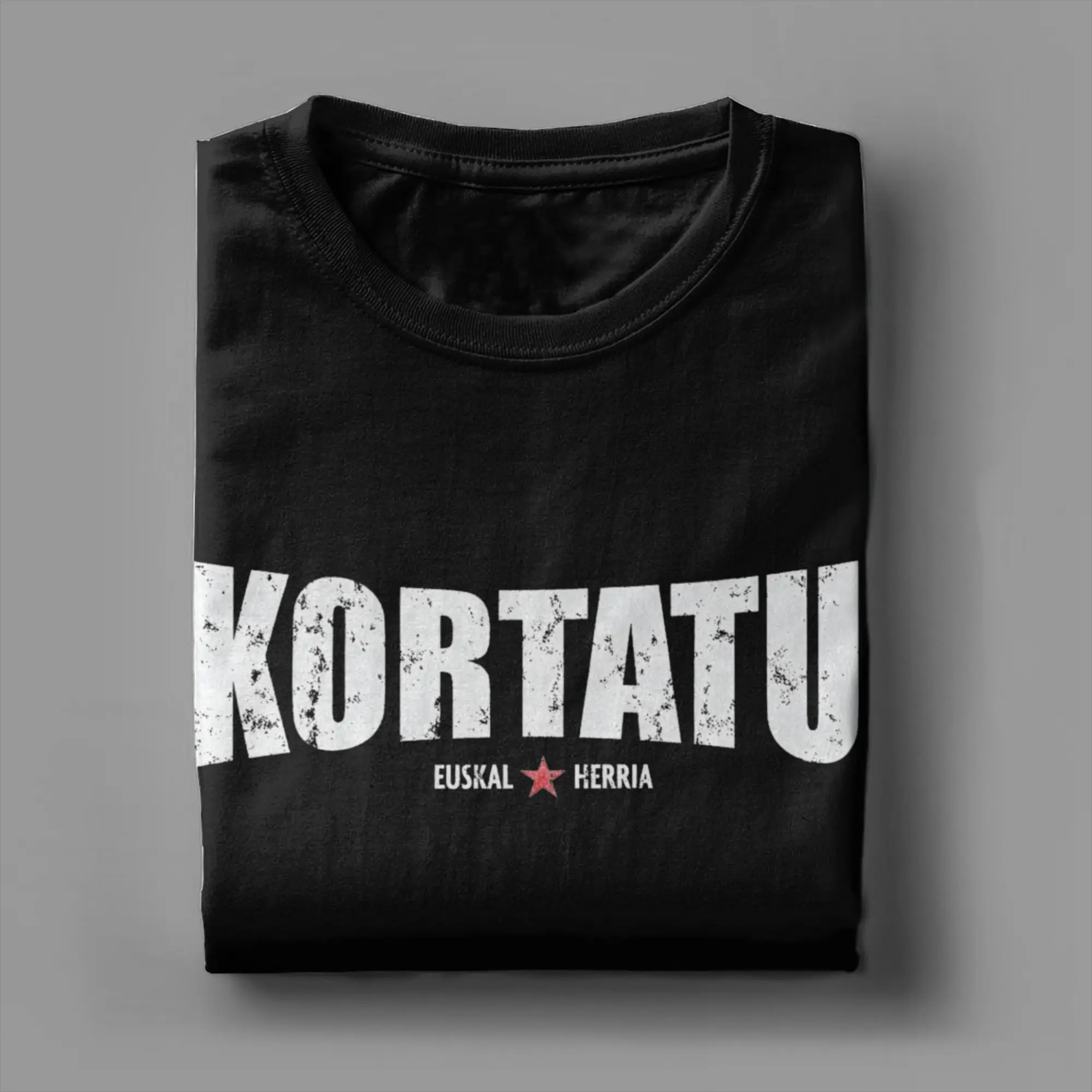 تي شيرت Kortatu Music للرجال تي شيرت قطني مضحك برقبة دائرية وأكمام قصيرة تي شيرت ملابس أصلية #4