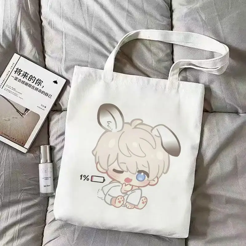 Холщовая сумка "Love and Deep Space" универсальная студенческая учебная сумка большой вместимости и ручная сумка через плечо Sylus Rafayel