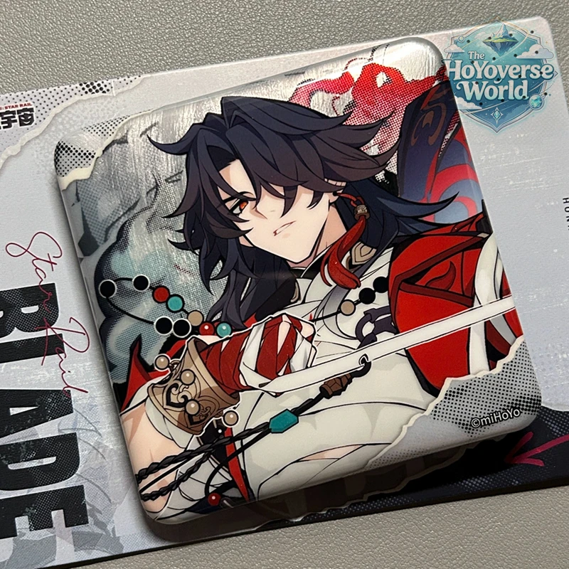 [Original] MiHoYo Game Honkai Star Rail Aha Verse Metal Badge Blade La Mancha Fluorescent Brooch Anime Cosplay Diy Accessories