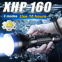 Super Bright High Lumen XHP70 Led Professional Diving Flashlight IPX8 18650 or 26650 High Capacitiy Diving Torch Powerful Lanern