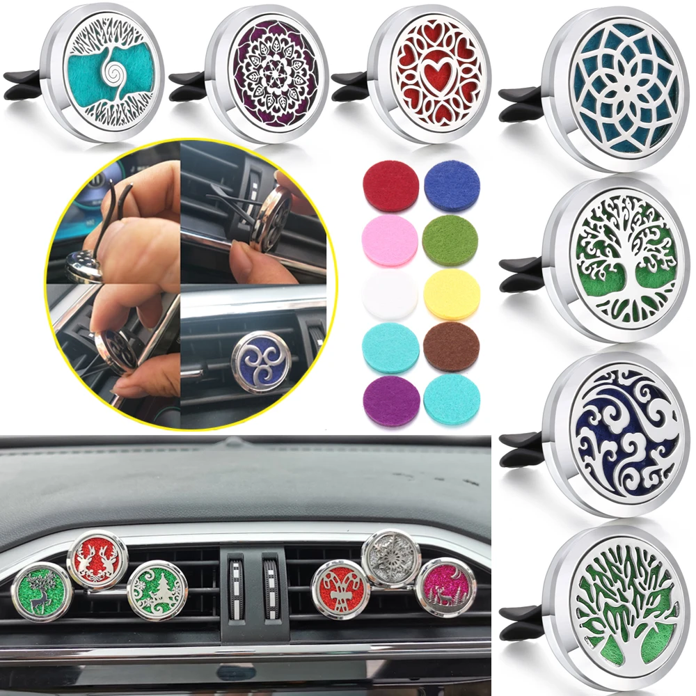 

Refillable Car Air Freshener Perfume Diffuser Clip Auto Air Vent Car Interior Accessories Car Aromatherapy Diffuser Aroma Decor