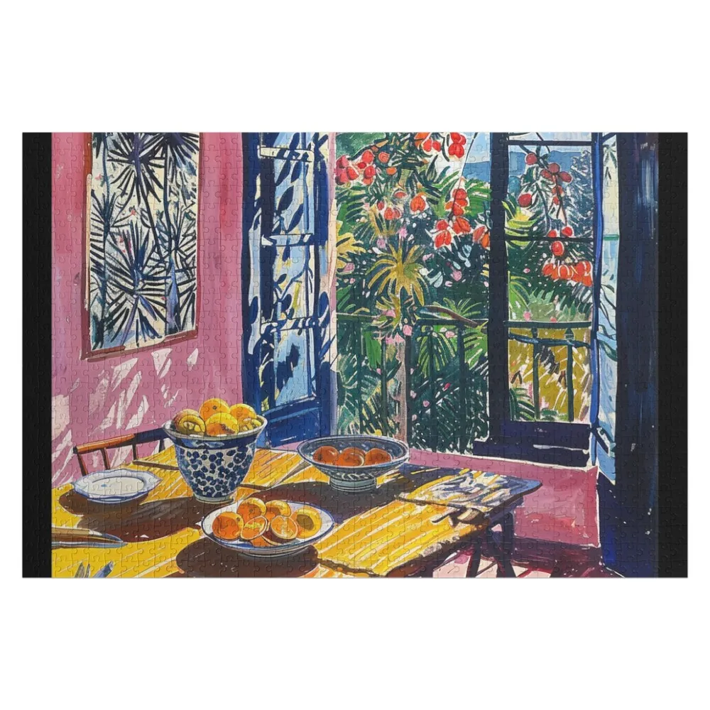 Fauvism: Fruits on Table Jigsaw Puzzle Adult Wooden Wooden Name Personalised Toys Woodens For Adults Puzzle