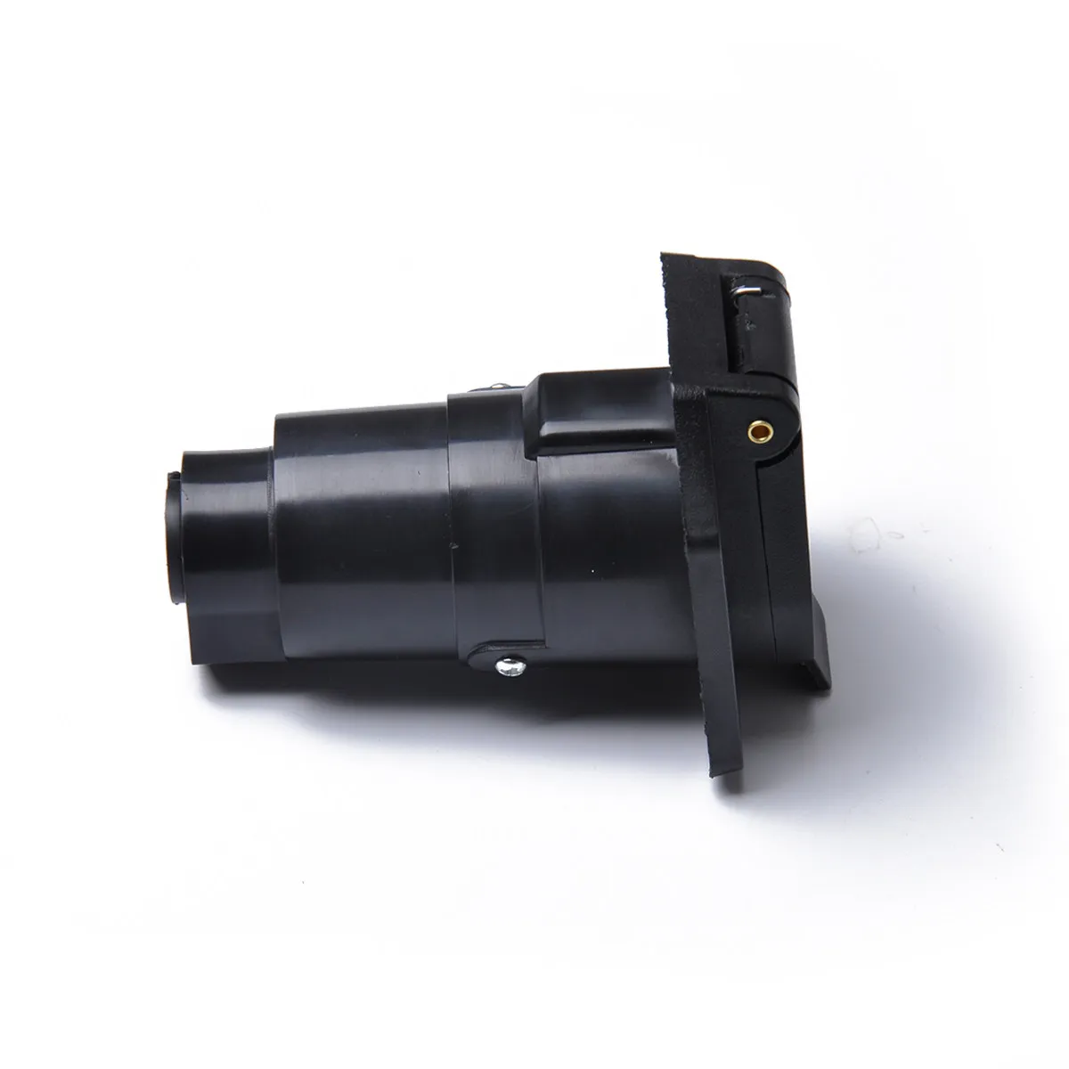 1Pair Trailer Connector Plug and Socket 12V 7 Way Round Vehicle Towing Adapter for Rv Car Boat Taillights Brake Signals