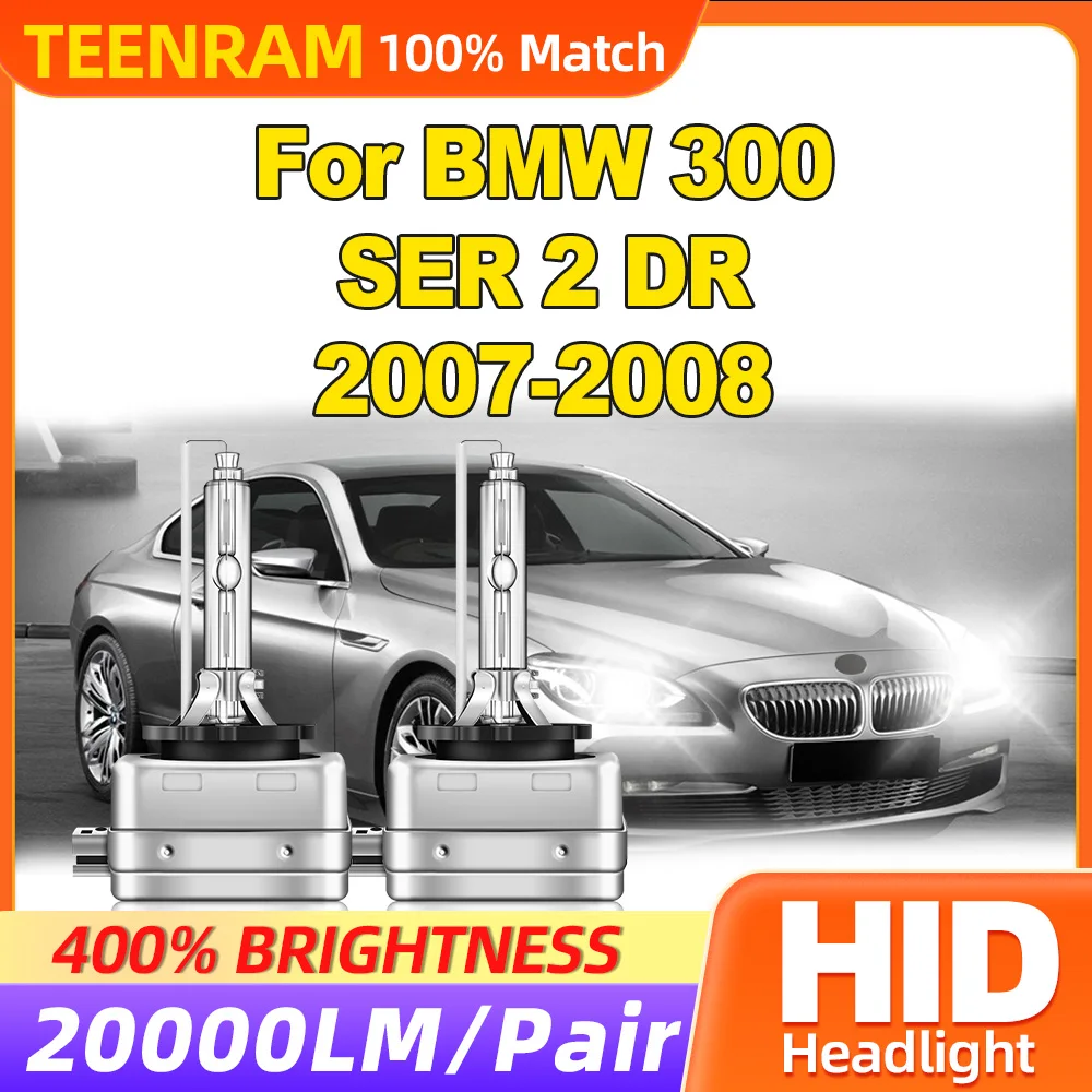 Bombillas de Xenón HID para faros delanteros de coche, 35W, 20000LM, 6000K, blanco, 12V, 24V, para BMW 300 SER 2 DR 2007 2008