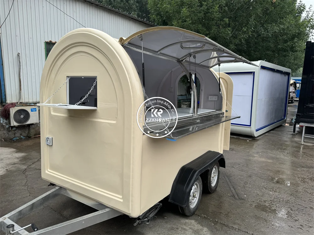 

Mobile Food Trailer Coffee Ice Cream Shop Kiosk Custom Kitchen Equipments Fast Food Truck Van Snack Pizza Cart