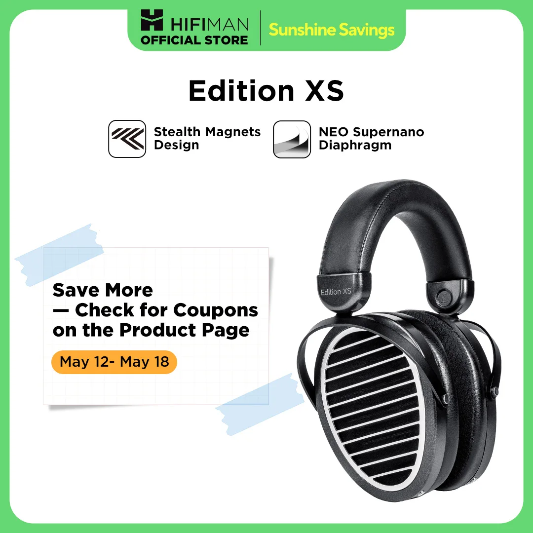 HIFIMAN Edition XS Over-Ear-Over-Ear-Open-Back-Planar-Magnet-HiFi-Kopfhörer in voller Größe mit