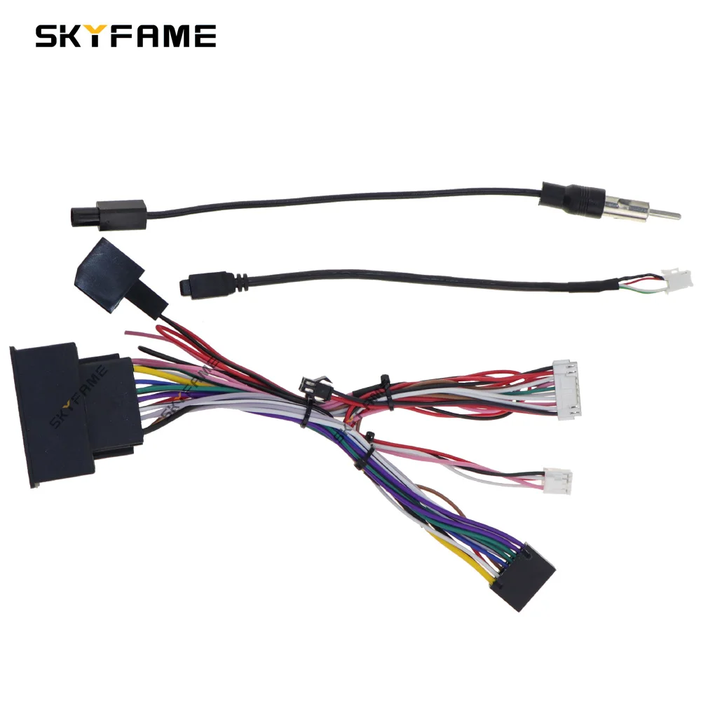 SKYFAME Xe 16 Pin Stereo Dây Adapter Với Xi Nhan Canbus Hộp Cho Xe Chevrolet Cruze Malibu Trax Theo Dõi Theo Dõi Aveo Buick vương Giả