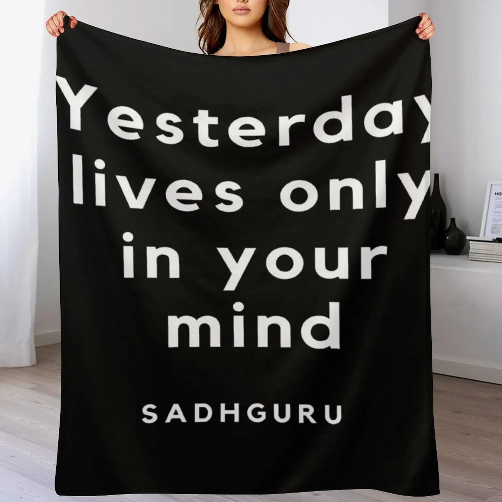 

Sadhguru Mystic Throw Blanket Warm Napping Blanket for Office Couch Bed