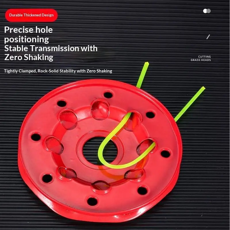 8 Holes Thickened Metal Trimmer Head Wear Resistant Nylon Line Grass Cutter Replacement Parts For Garden Lawn Weeding view 2