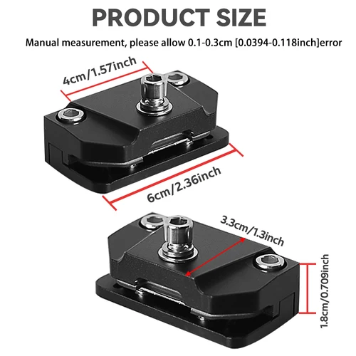 Imagen 2 del producto Soportes de barra de luz LED con acolchado de goma, capó ajustable Universal, soportes de luz de trabajo para vehículos todoterreno, camiones, tractores