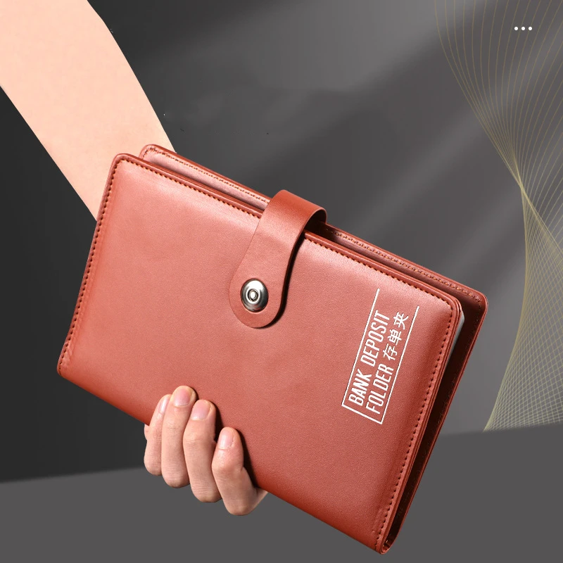 

20-Page Bank Fixed Deposit Certificate Holder Portable Single-Sided Page Bill Document Organizer Collection Album