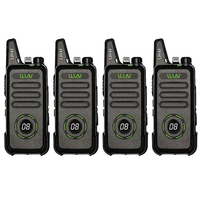 4pcs WLN KD-C1plus Mini Portable Radio UHF 400-470MHz Slim Transceiver 16 Channel CTCSS CDCSS Walkie Talkie KD-C1 Upgraded