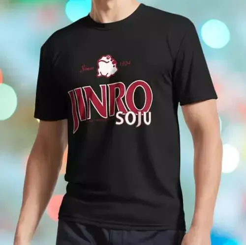 New Shirt Korean famous beverage Jinro Soju Logo T-Shirt funny Size S to 5XL