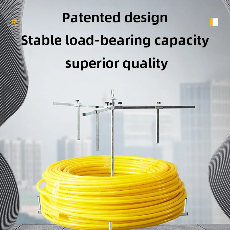 New Underfloor Heating Pipe Rack Bearing Dispenser Removable Pipe Uncoiler Stand For Easy Floor Heating Installation