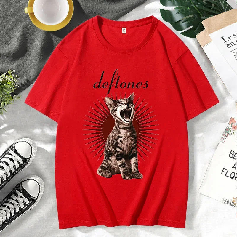 Men Deftones Merch Chino Moreno Diamond Print Women T-shirt Casual Basics O-collar Black Short Sleeve