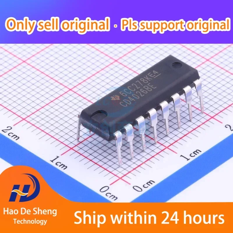10PCS/LOT CD4026BE DIP-16 New Original In Stock