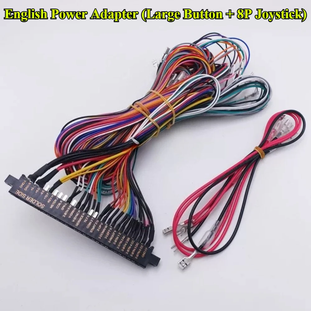 Arcade Jamma 28Pin 2.8/4.8mm Interface Cabinet Wire Wiring 150cm Harness PCB Cable for Pandora Arcade Game Consoles 5V&12V