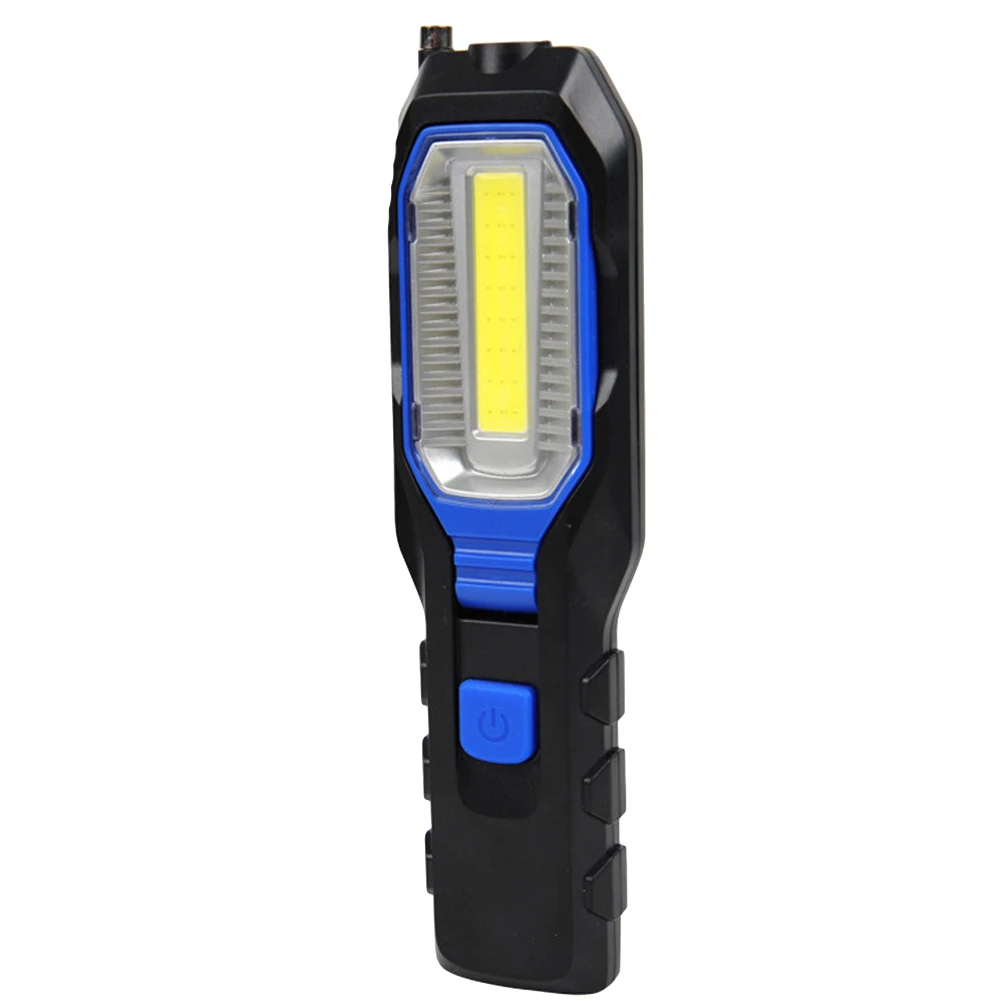 

LED Work Lamp COB Inspection Torch Portable Light Magnetic Flashlight Rechargeable Compact Plastic Hook 90 Degree Adjustable