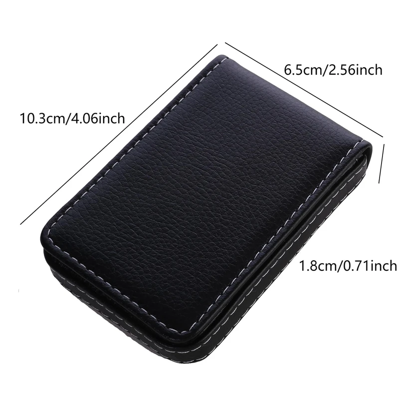 Business Men's Card Holder Magnetic Attractive High Quality PU Leather Business Card Case Name Card Box Male Credit Card Holder