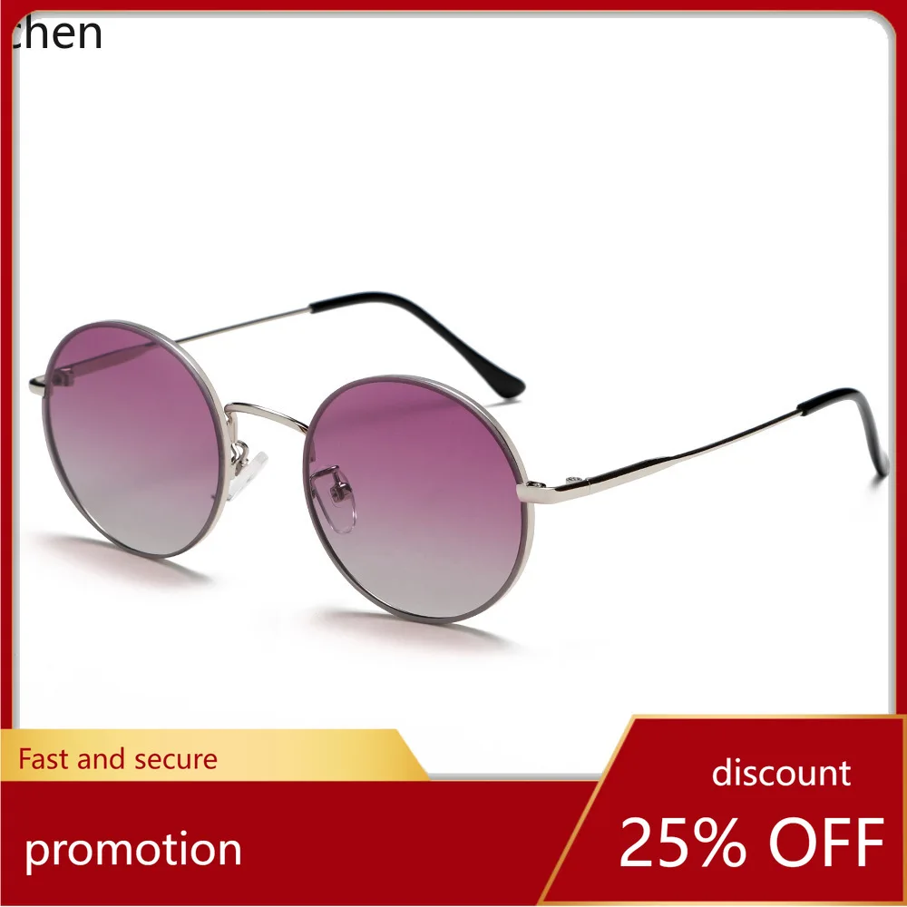 

Zml new retro round frame sunglasses metal sun glasses