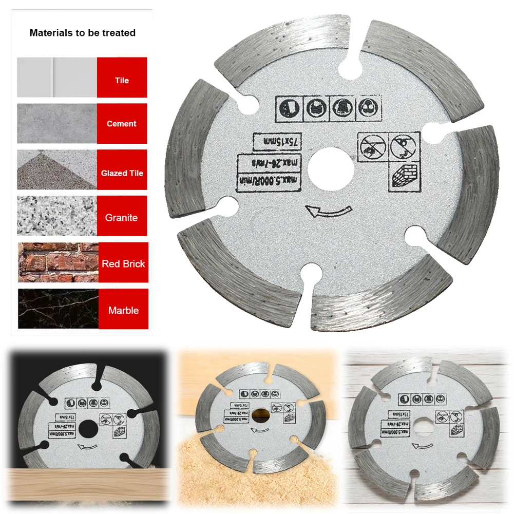 3 Inch/75mm Grinding Wheel Blade Diamond Angle Grinder Saw Blade Cutting Wheel for Cutting Tile Ceramic Concrete Marble