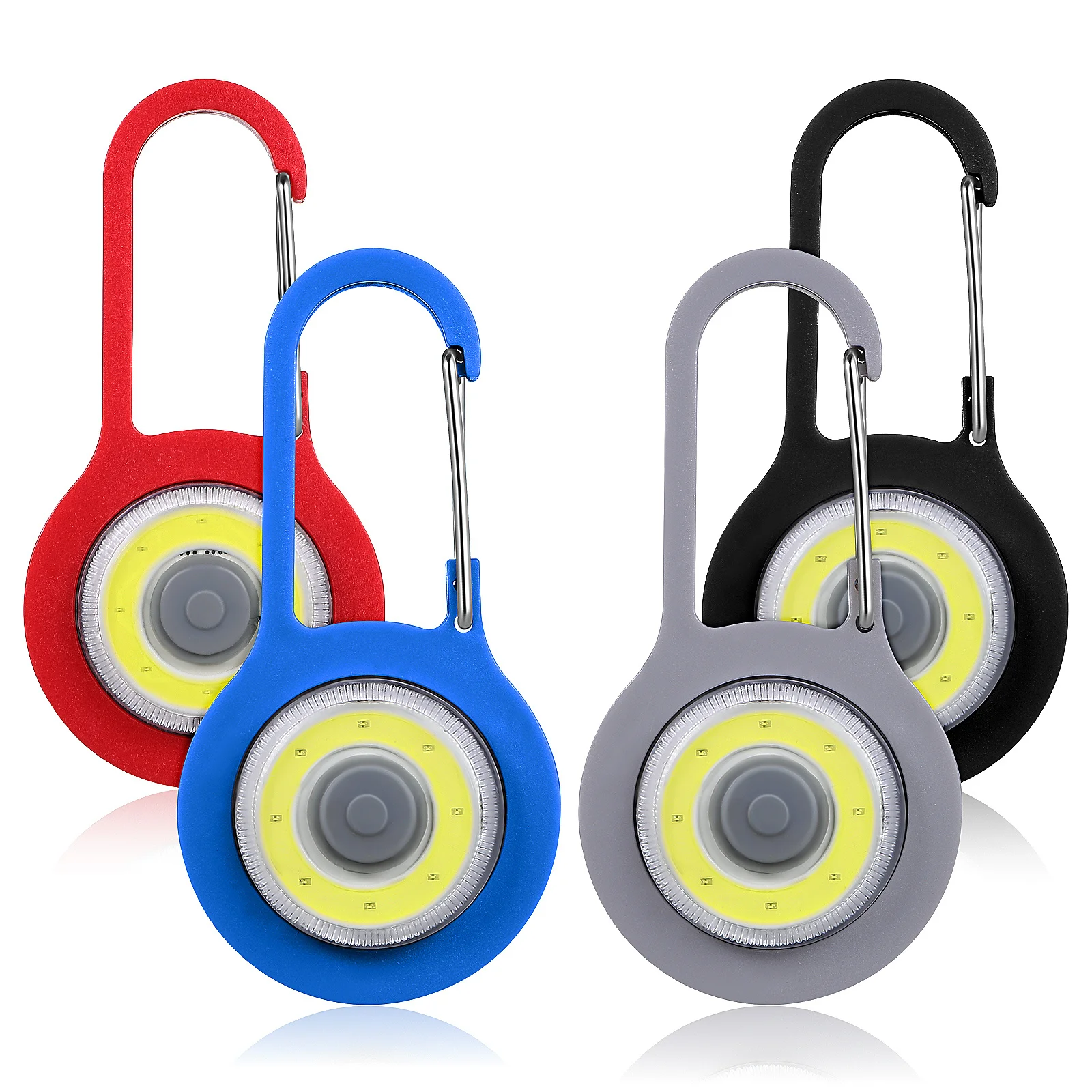 

4Pcs Flashlight Keychain Mini Portable Light Strong Plastic Material for Backpacking Survival Gear Pocket Flashlight