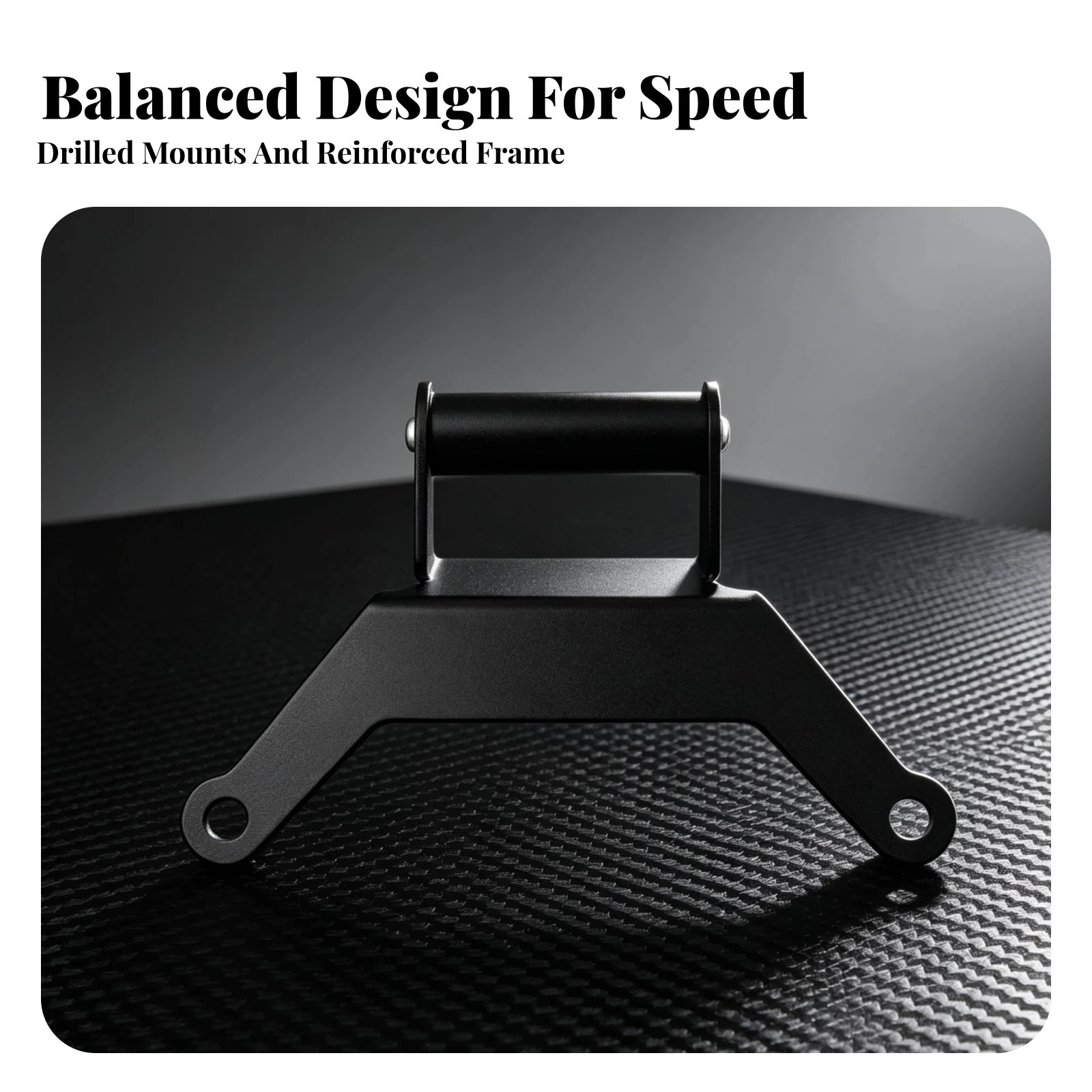 Phone Mount Bracket with Transverse Bar Multifunctional Navigation Mount with Spacer Navigation Bracket Easy to Install Holder