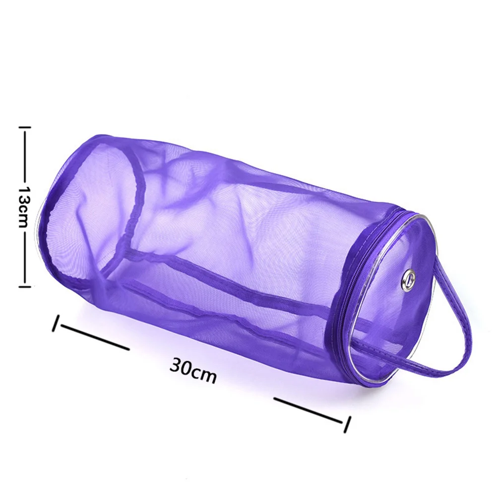 

Large Storage Bag Knitting Yarn Tote Organizer Purple Carrying Basket Wool Holder Storage Solution Travel Home Natural Material