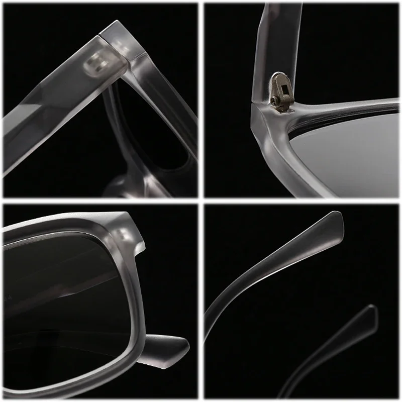 JNPCXI موضة جديدة مربع النظارات الشمسية النساء التدرج البرتقالي لون الحلوى ظلال UV400 الرجعية المسامير الرجال تتجه نظارات شمسية