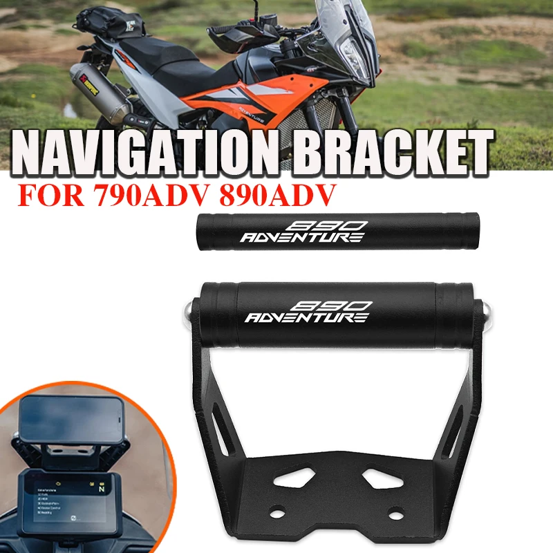 

Для 790ADV 890ADV R 790/890 ADV Adventure R 2024 2025 Удлинитель GPS-навигации Кронштейн GPS-навигации Держатель смартфона