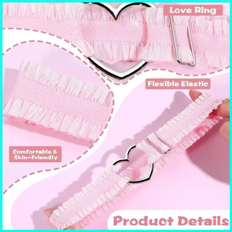 暗い太もものガーターラブラックレース太ももチェーンソフトな快適なファッションレッグウェア