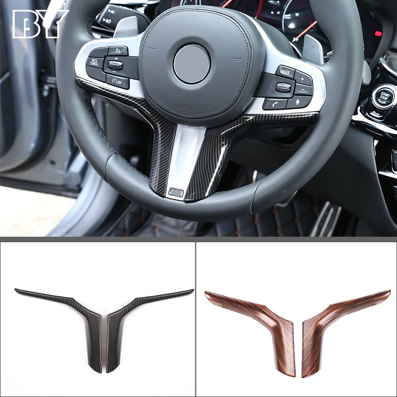 

Carbon Fiber Car Steering Wheel Panel Frame Cover Trim For BMW 5 Series 6 Series GT X3 X4 G30 G32 G01 G02 2018-2022 Accessories