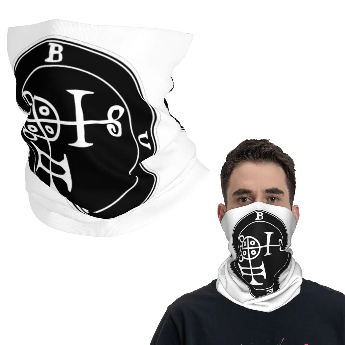 

Demon Buer Seal Bandana Neck Gaiter Printed Face Scarf Warm Cycling Scarf Hiking Fishing For Men Women Adult