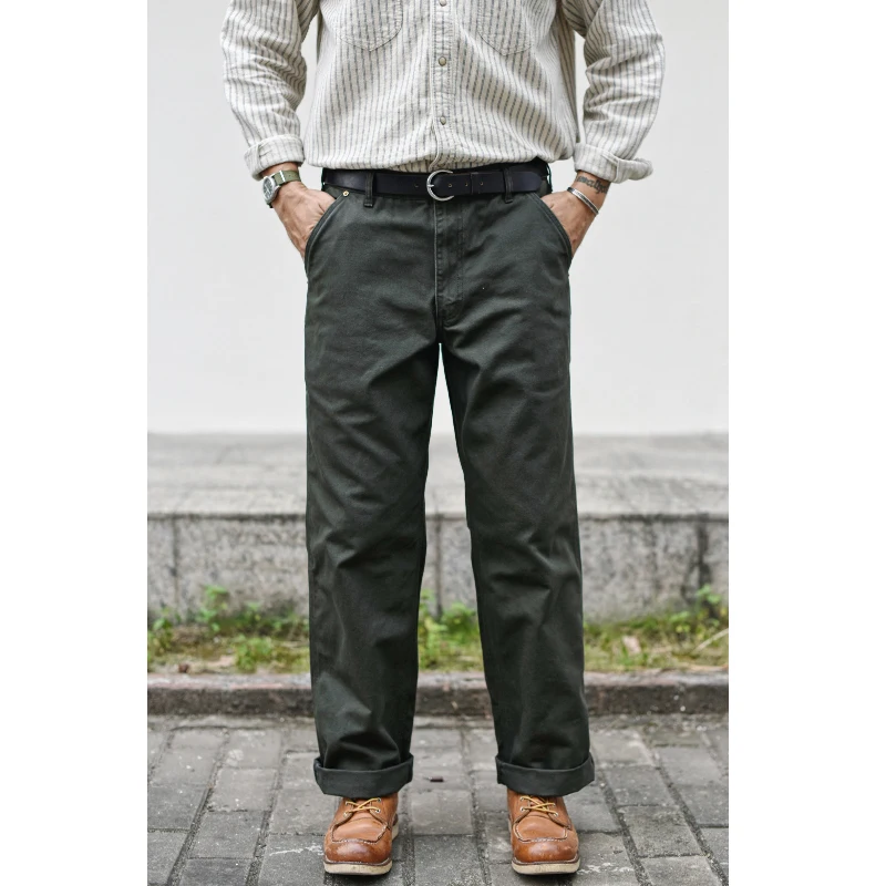 

Sauce Zhan Men's Casual Pants Canvas Cargo Pants Classic and Durable Regular Fit Straight Leg