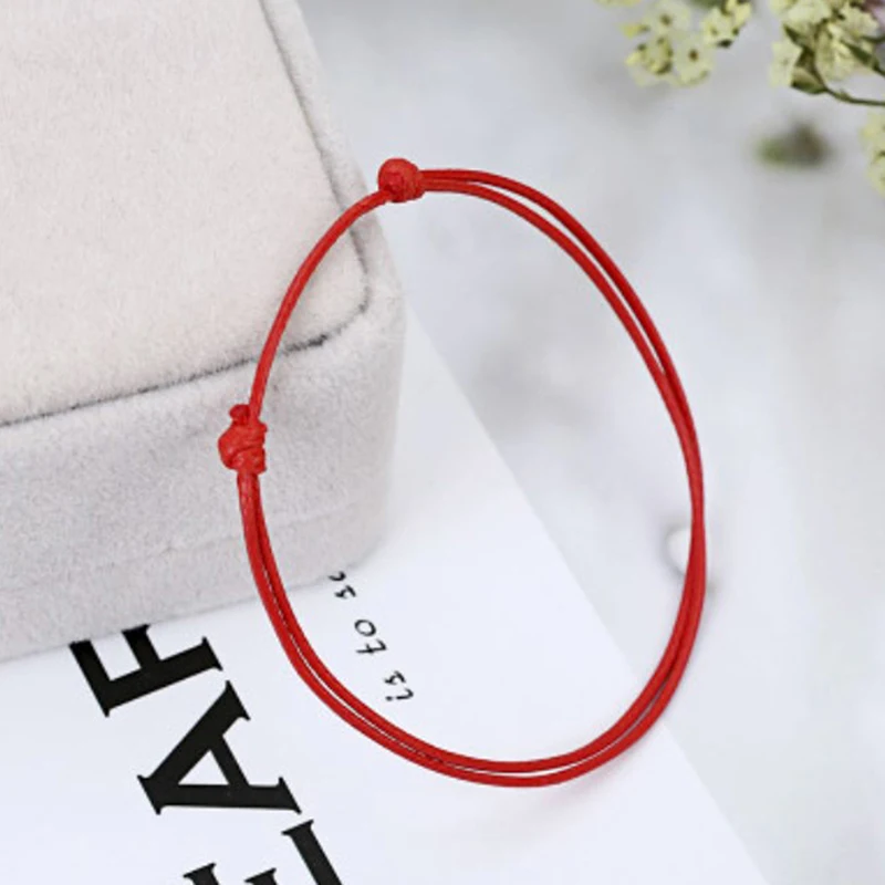 Rope Anklet Black White Red Color Adjustable Classic Men Women Summer Barefoot Adjustable And Versatile Couple Bracelets