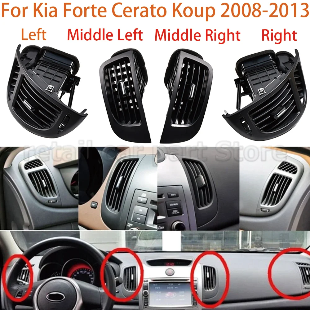 

Car Air Conditioning A/C Outlet Front Air Outlet Center Vents Plate Panel For Forte Cerato 2008-2013 Car Accessories