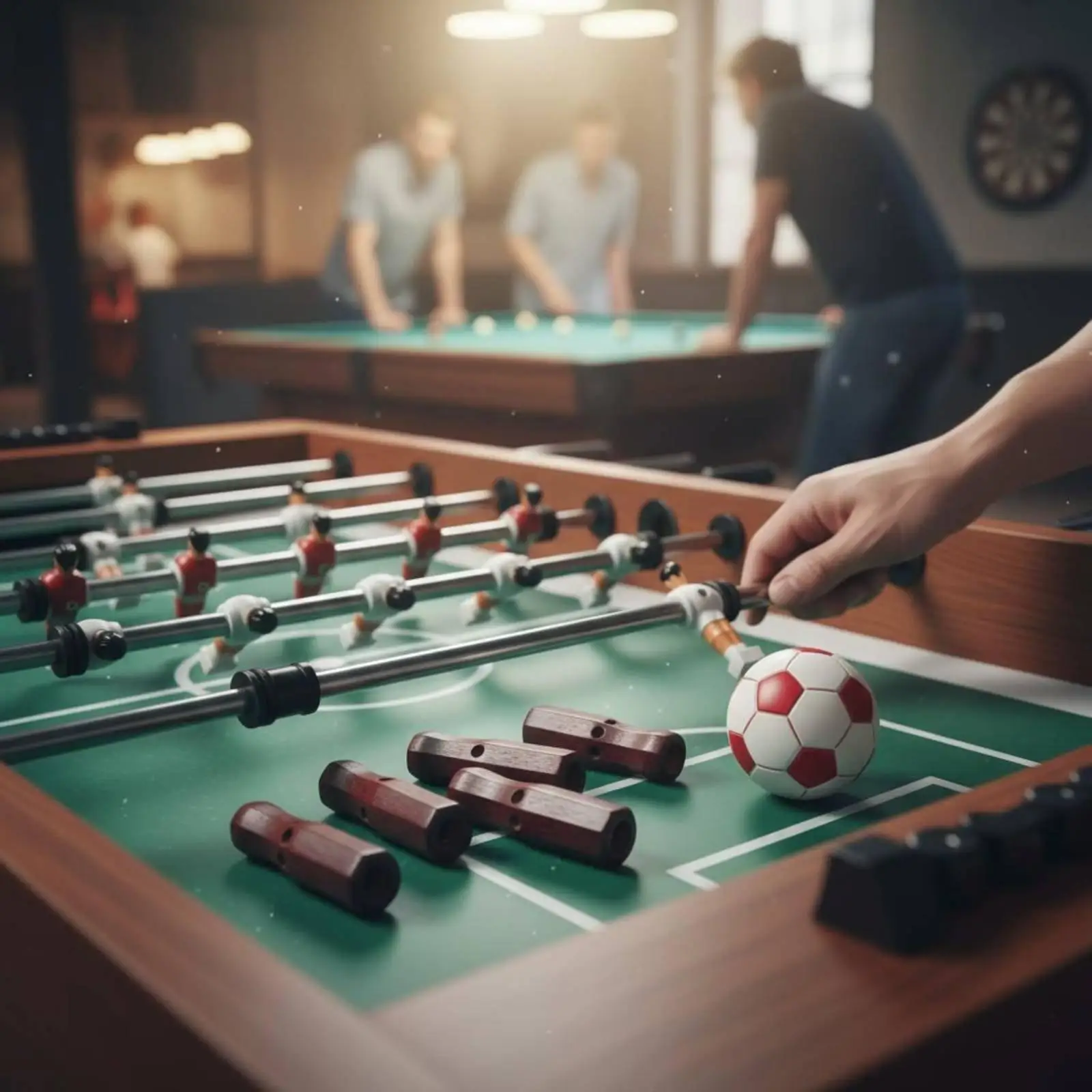 8 Pieces Wooden Foosball Handle Foosball Handle Easy to Install for Arcade