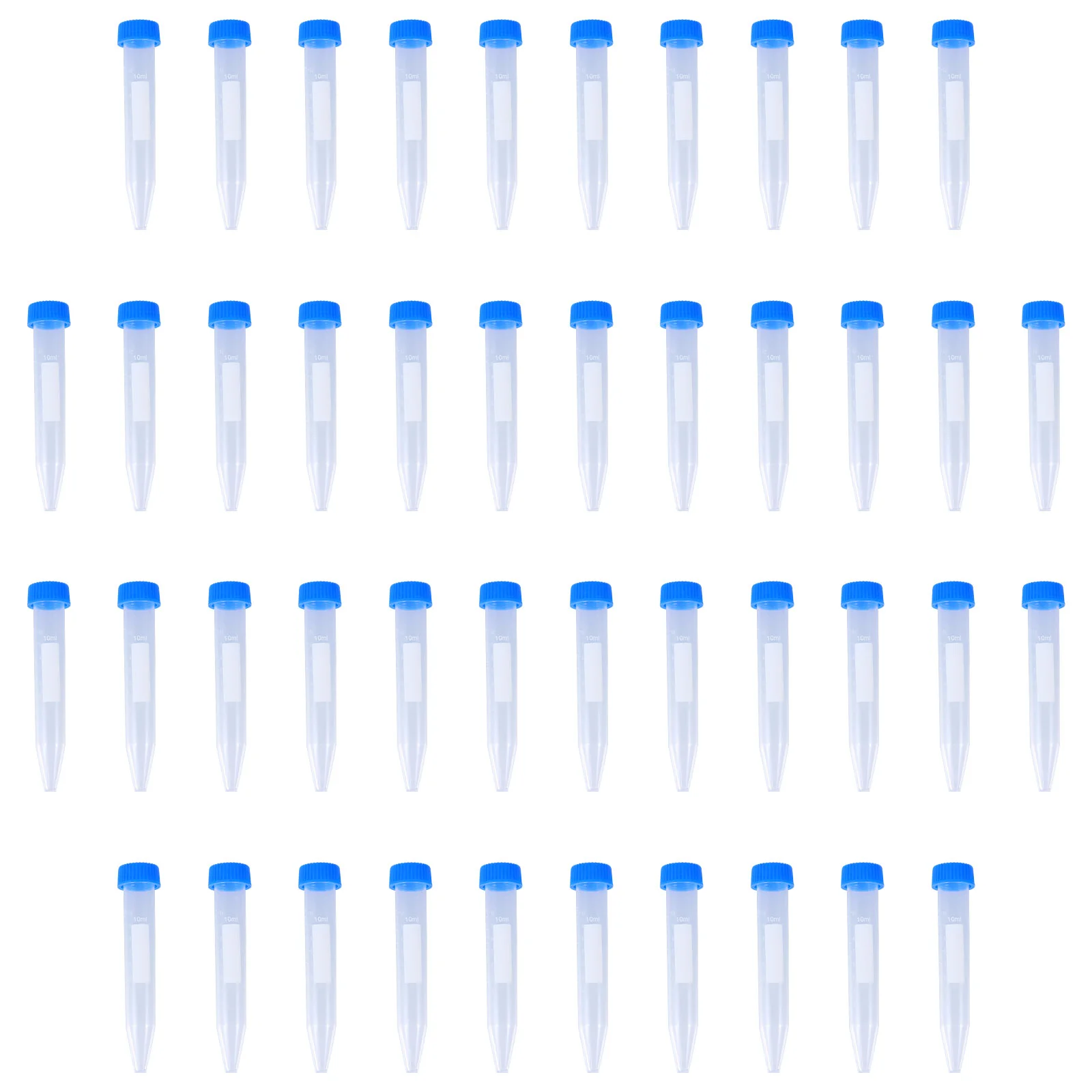 100 Pcs Lid Capsules Empty Centrifuge Tube Test Tubes Plastic Transparent Vials