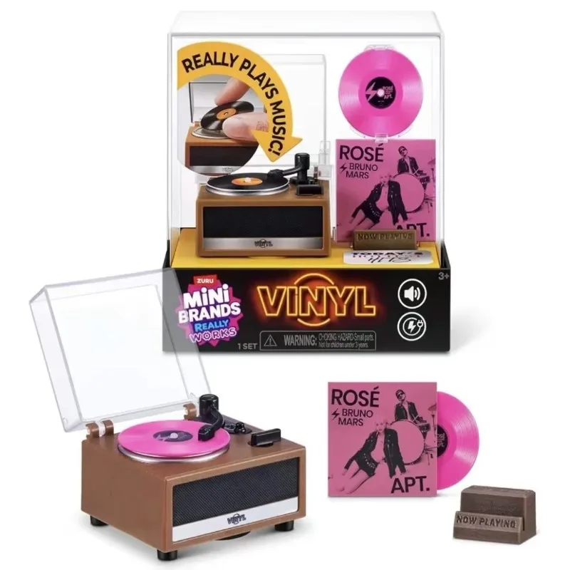 ZURU Mini Brands Vinyl-Player Blind Box Spielt Musik ab Überraschungsball Spielzeug Mystery Box Blind Bag Pop Mart Anime Mystery Box