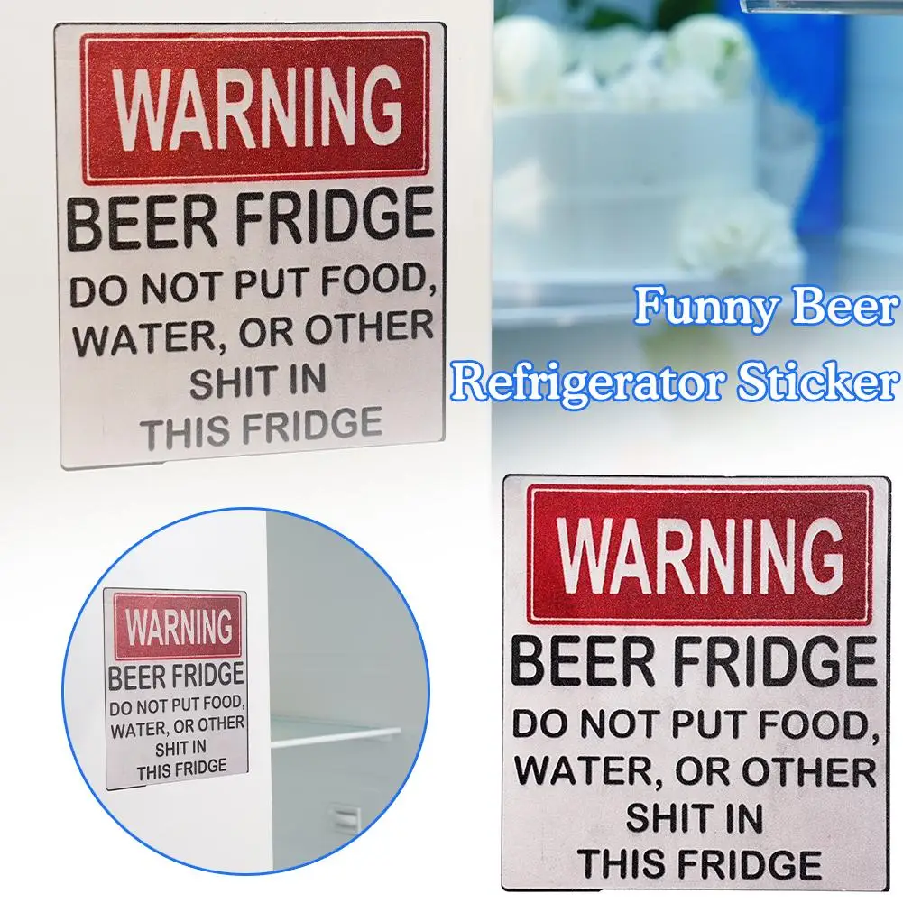 Beer Fridge Magnet Funny Warning Magnet Stickers 