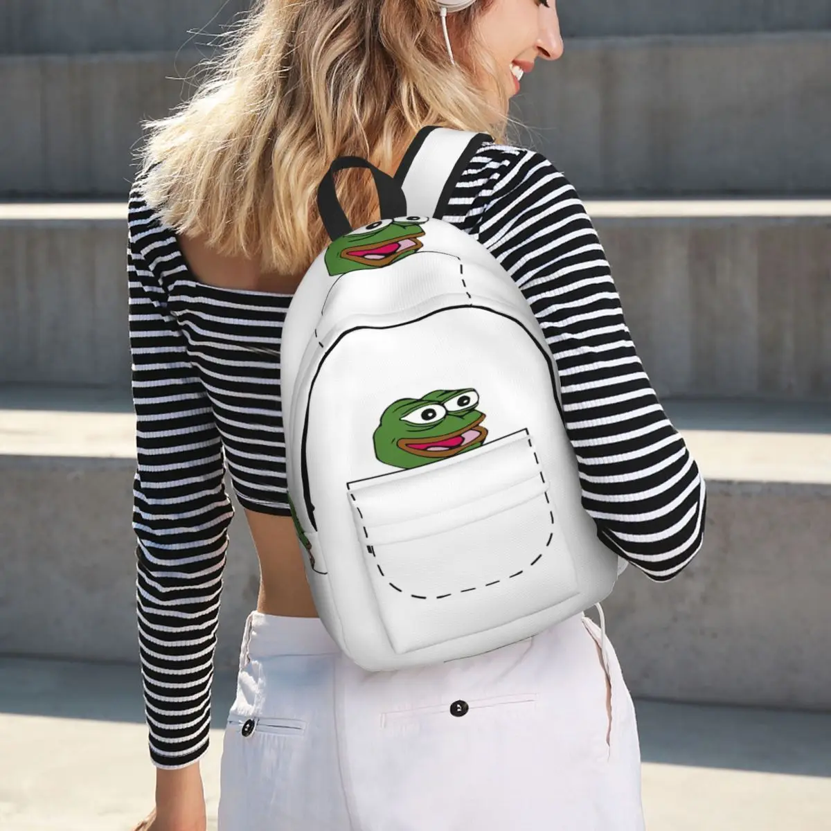 

Feels Good Man Peekaboo Backpack Hot Sale Daypack Large Capacity Children BookBag School Bag Shoulder Bags for Men Women