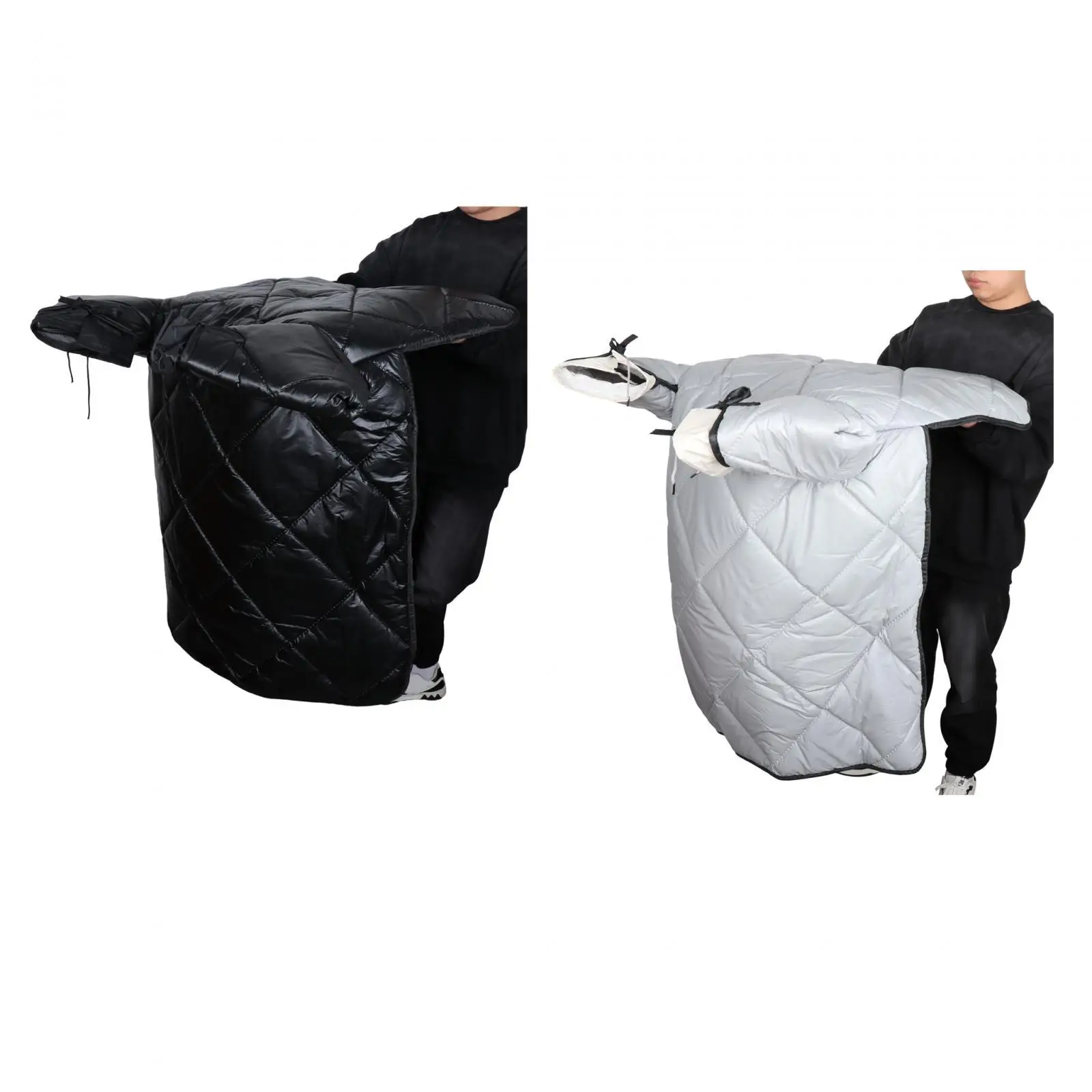 Motocicleta Windproof Quilt, Montando avental, Cobertura da perna, Grosso, Quente