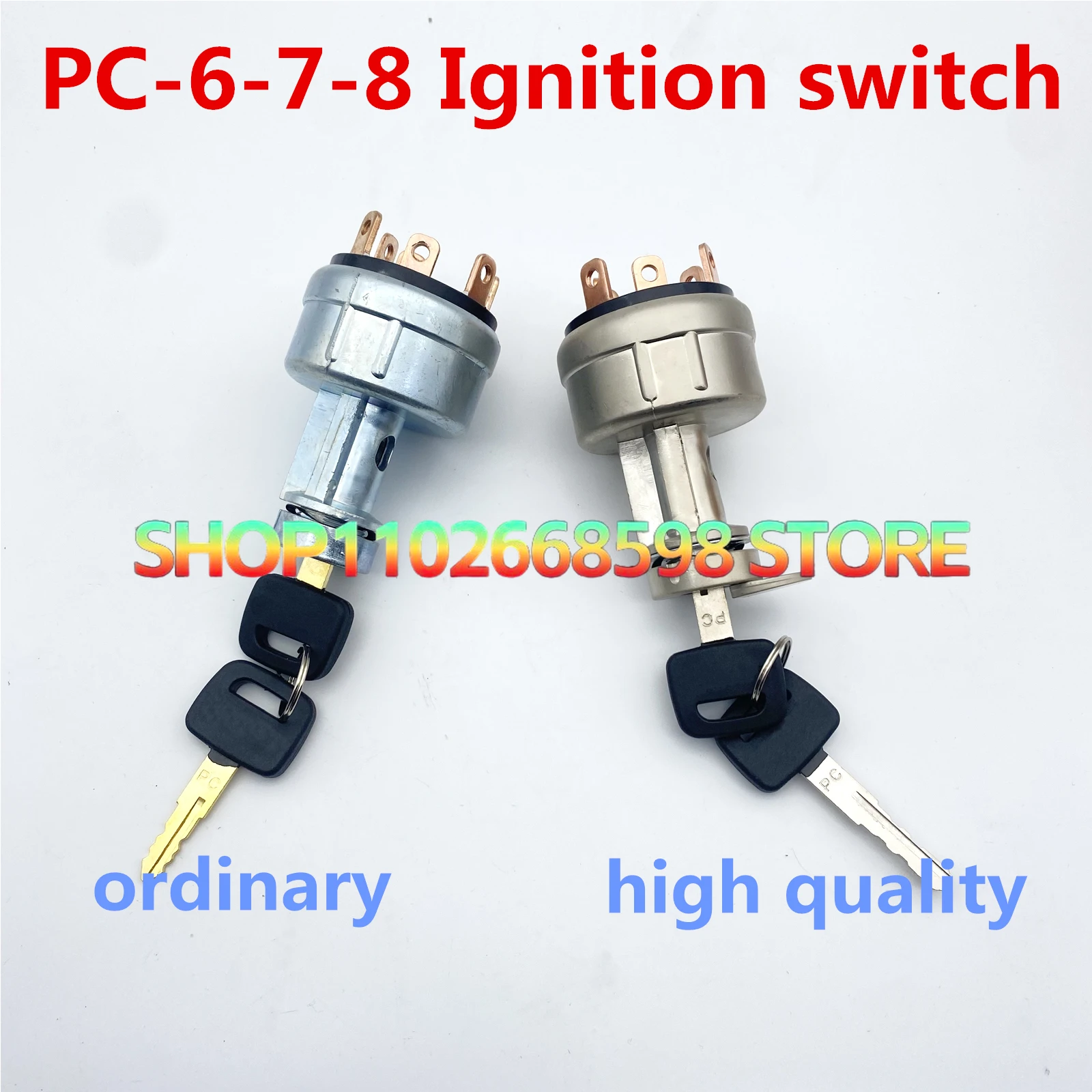 Lgnition Switch For Komatsu Excavator Fit PC60 120 200 300 360-6-7-8 Electric Door Lock，08086-10000 08086-20000  22B-06-11910