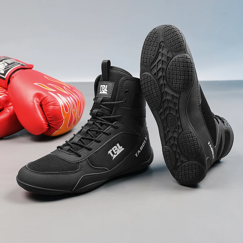 2026 Hot Sale Boxing Sneakers for Men Good Quality Wrestling Boots Youth Comfortable Fighting Shoes Luxury Brand Wrestling Shoes