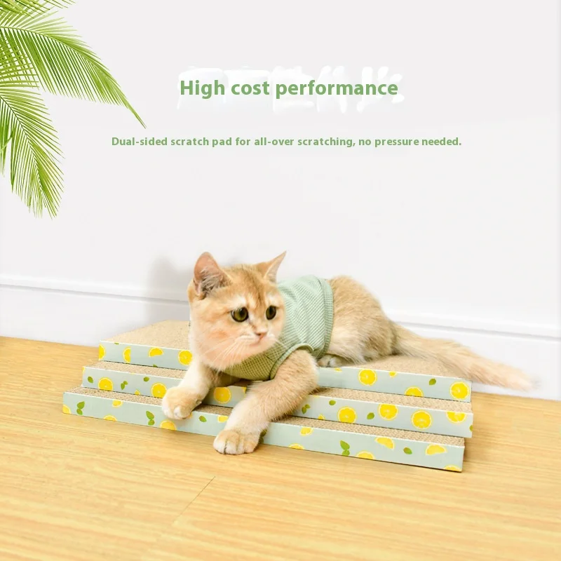 

Bone-Shaped Cat Scratching Board - Flat Corrugated Cardboard Pad, Durable & Cute Claw Grinder for Cats
