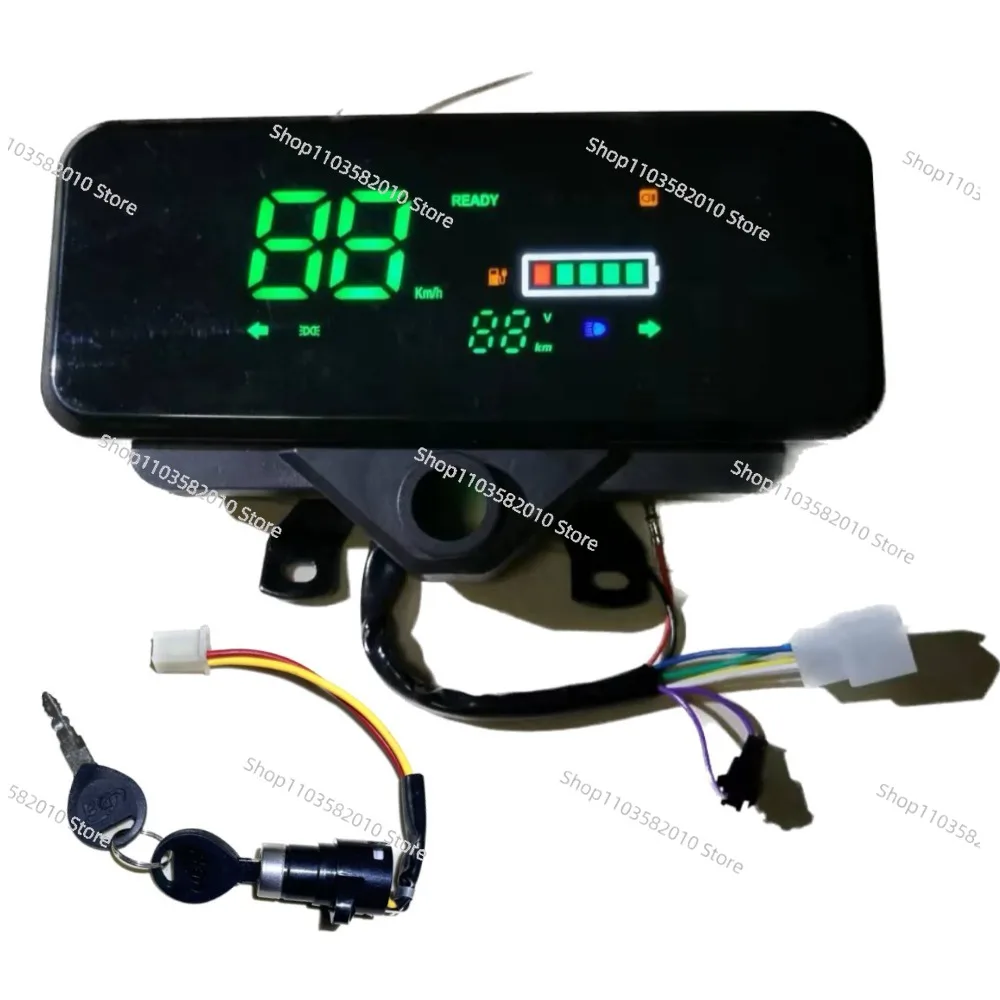 Electric three-wheel accessories modified instrument universal digital LCD meter
