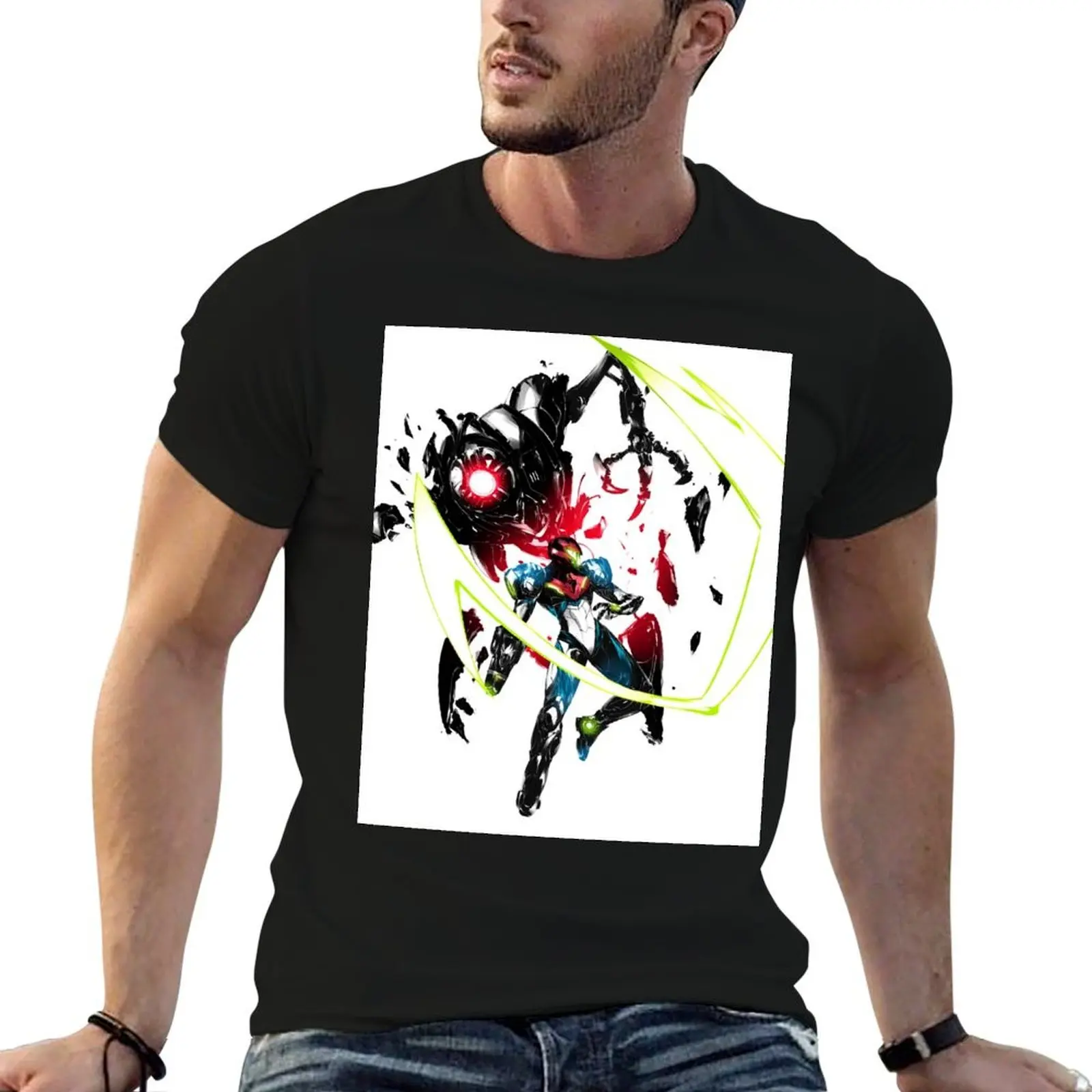 

Metroid Dread - Escaping Emmi T-Shirt t shirt men 100% cotton luxury brand man t shirt cotton T-Shirt