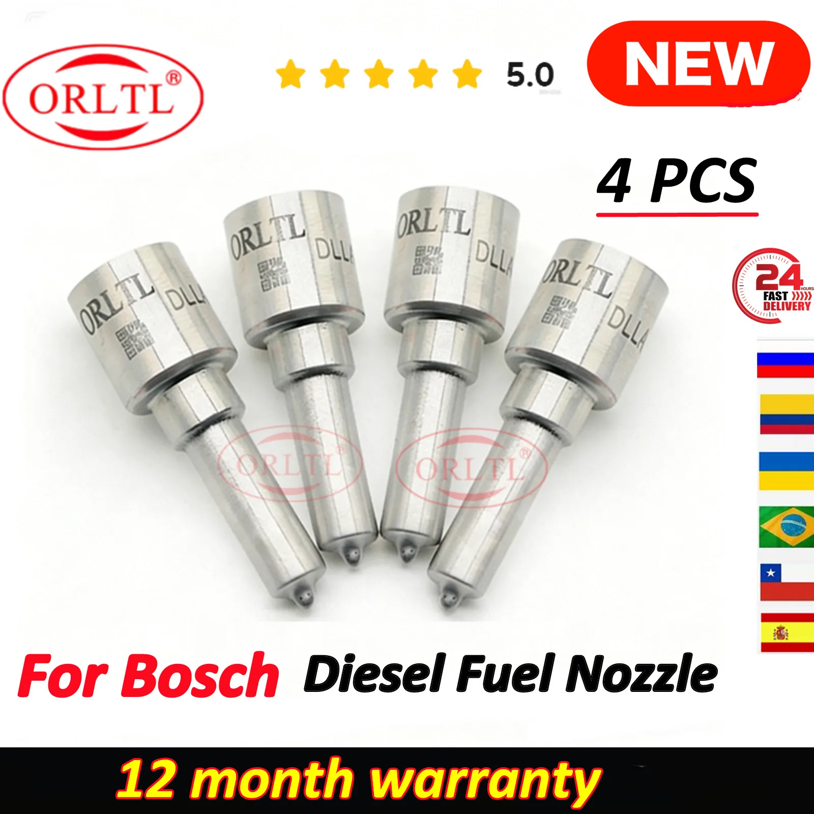 

4 Pieces DLLA150P1512 Fuel Nozzle 0433171933 Auto Repair Kits For Santa Fe CM 0445110253 0445110254 0445110726 0986435155