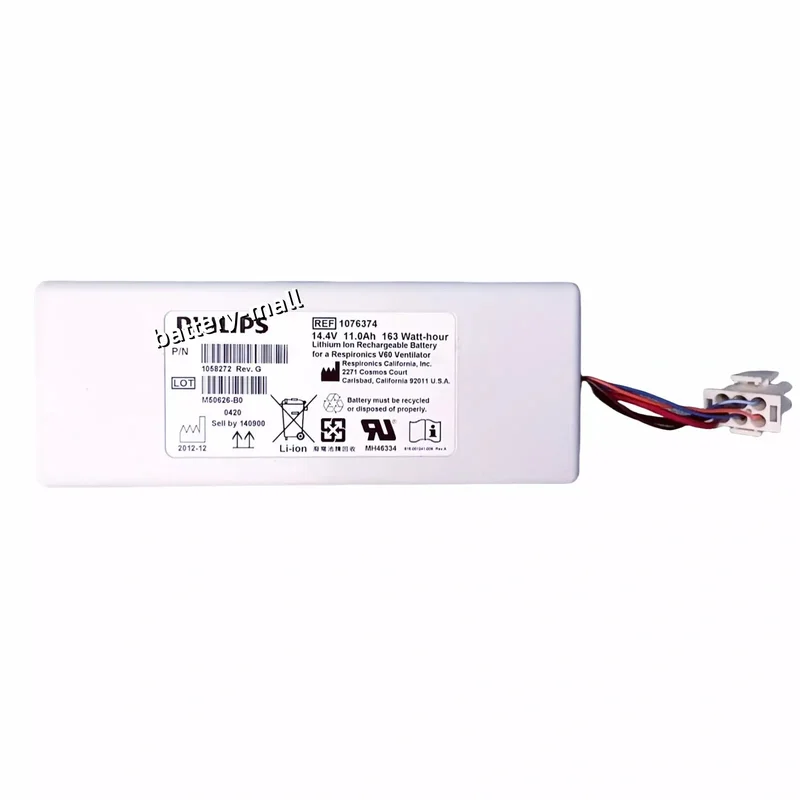 REF 1076374 163WH Genuine battery Applicable Respironics V60 V60S Ventilator