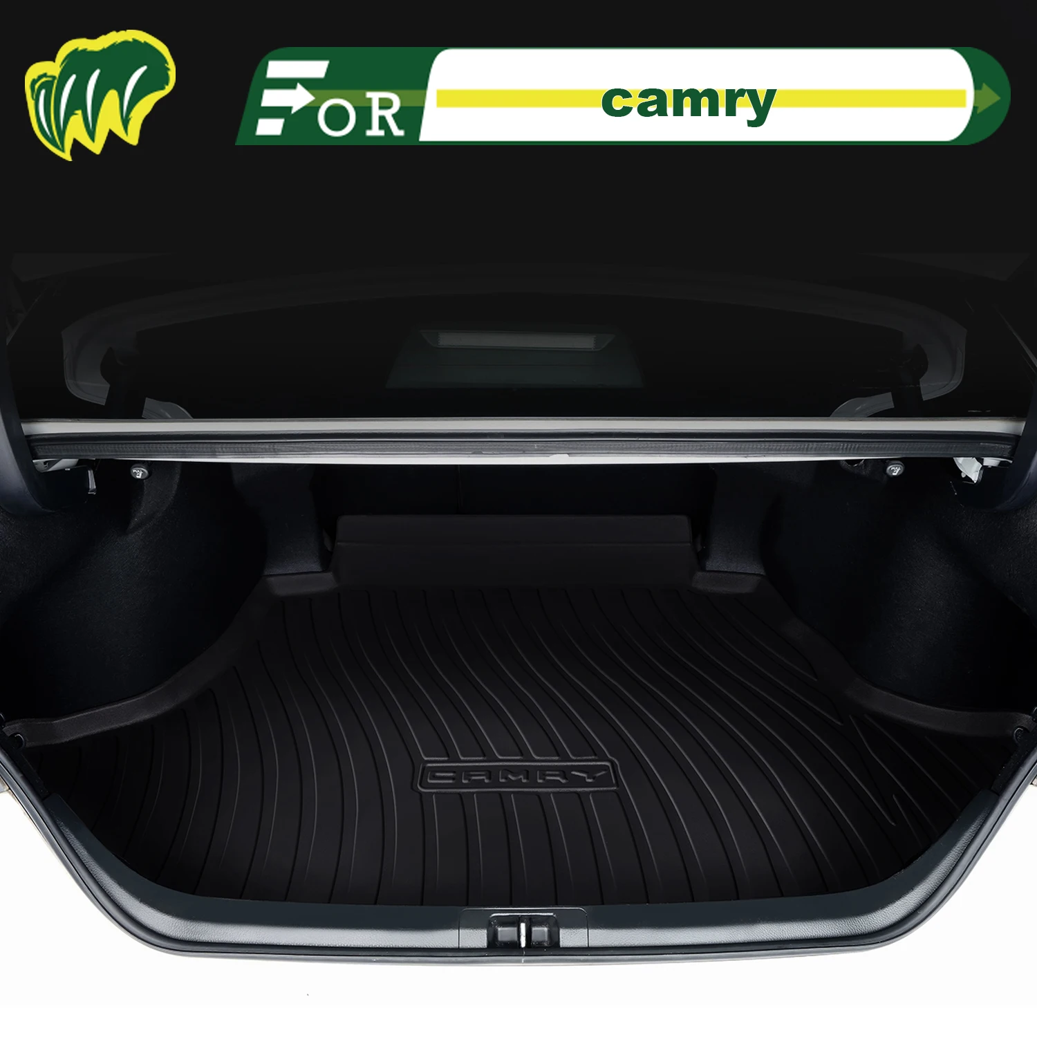 

For toyota camry 6-8th 2006-25 TPE Custom Fit Car Trunk Mat All Season Cargo Mat 3D Shaped Trunk Liner Chair-back Protection Mat
